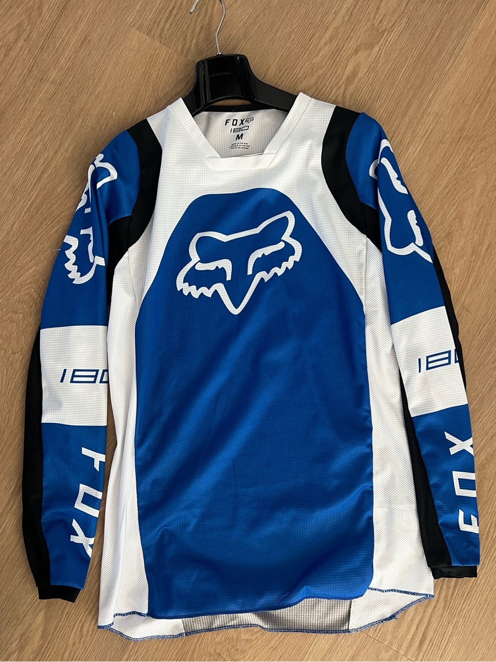 Fox Red and Blue Icon Racing Jersey - Picture 4 of 9